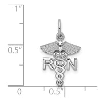 Load image into Gallery viewer, 14k White Gold RN Charm
