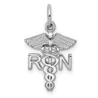 Load image into Gallery viewer, 14k White Gold RN Charm
