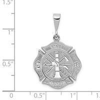 Load image into Gallery viewer, 14k White Gold FIRE RESCUE Pendant

