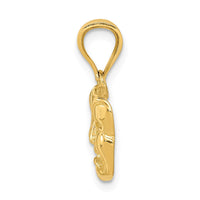 Load image into Gallery viewer, 14k Polished Open-Backed Comedy/Tragedy Pendant
