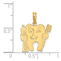 Load image into Gallery viewer, 14k Polished Flat-Backed Dental Charm
