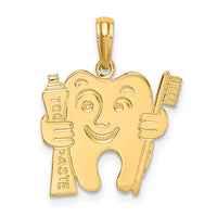 Load image into Gallery viewer, 14k Polished Flat-Backed Dental Charm
