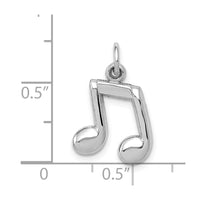 Load image into Gallery viewer, 14K White Gold Polished Musical Notes Charm
