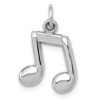 Load image into Gallery viewer, 14K White Gold Polished Musical Notes Charm
