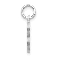 Load image into Gallery viewer, 14KW Satin Diamond-cut Letter B Initial Charm
