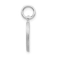 Load image into Gallery viewer, 14KW Satin Diamond-cut Letter D Initial Charm
