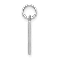 Load image into Gallery viewer, 14KW Satin Diamond-cut Letter J Initial Charm
