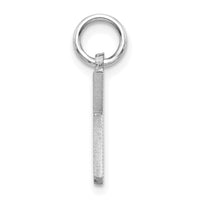 Load image into Gallery viewer, 14KW Satin Diamond-cut Letter K Initial Charm
