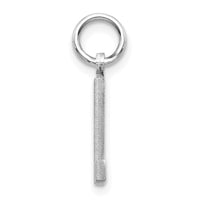 Load image into Gallery viewer, 14KW Satin Diamond-cut Letter L Initial Charm
