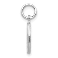 Load image into Gallery viewer, 14KW Satin Diamond-cut Letter O Initial Charm
