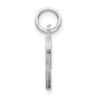 Load image into Gallery viewer, 14KW Satin Diamond-cut Letter P Initial Charm
