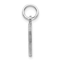 Load image into Gallery viewer, 14KW Satin Diamond-cut Letter R Initial Charm
