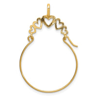 Load image into Gallery viewer, 14k Polished 5-Heart Charm Holder
