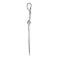 Load image into Gallery viewer, 14k White Gold Polished 5-Heart Charm Holder
