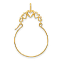 Load image into Gallery viewer, 14k Polished 5-Heart Charm Holder
