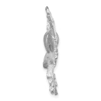 Load image into Gallery viewer, 14k White Gold Polished Diamond-cut Eagle Pendant

