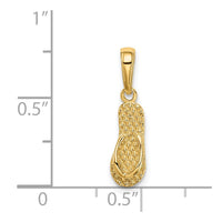 Load image into Gallery viewer, 14k 3D HAWAII Flip-Flop Pendant
