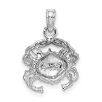 Load image into Gallery viewer, 14K White Gold Crab Charm
