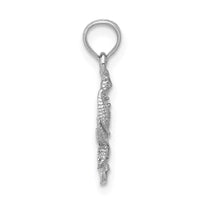 Load image into Gallery viewer, 14K White Gold Solid Seahorse and Starfish Pendant
