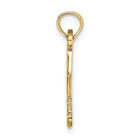 Load image into Gallery viewer, 14K Solid Polished 3-D Tennis Racquet Charm
