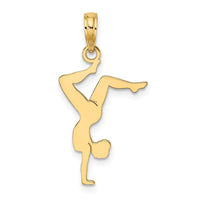 Load image into Gallery viewer, 14k Solid Polished Gymnast Charm
