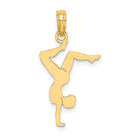 Load image into Gallery viewer, 14k Solid Polished Gymnast Charm
