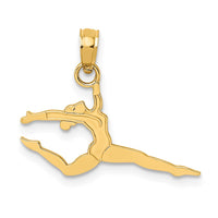 Load image into Gallery viewer, 14k Solid Polished Gymnast Charm
