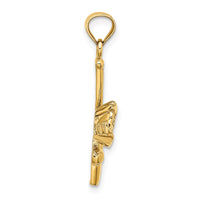 Load image into Gallery viewer, 14K Solid Open-Backed Glove/Bat/Baseball Charm
