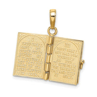 Load image into Gallery viewer, 14K 3D Ten Commandments Bible Pendant
