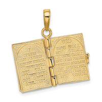 Load image into Gallery viewer, 14K 3D Ten Commandments Bible Pendant

