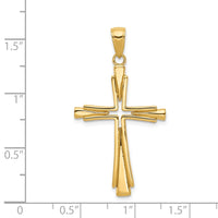 Load image into Gallery viewer, 14k Polished Solid Cross Pendant
