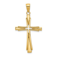 Load image into Gallery viewer, 14k Polished Solid Cross Pendant
