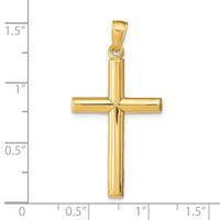 Load image into Gallery viewer, 14k Polished Cross Pendant
