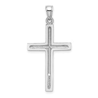 Load image into Gallery viewer, 14k White Gold Polished Cross Pendant
