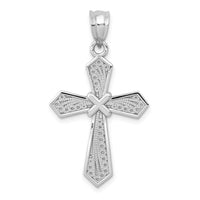 Load image into Gallery viewer, 14k White Gold Passion Cross Pendant
