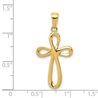 Load image into Gallery viewer, 14k Polished Cross Pendant
