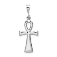 Load image into Gallery viewer, 14k White Gold Ankh Cross Pendant
