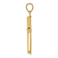 Load image into Gallery viewer, 14k Twisted Cross Pendant
