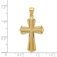 Load image into Gallery viewer, 14k Twisted Cross Pendant
