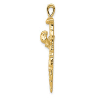 Load image into Gallery viewer, 14K Polished Nail Cross Charm
