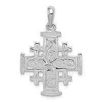 Load image into Gallery viewer, 14k White Gold Jerusalem Cross Pendant
