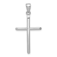 Load image into Gallery viewer, 14k White Gold Polished Cross Pendant
