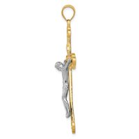 Load image into Gallery viewer, 14k Two-tone INRI Crucifix Pendant
