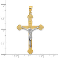 Load image into Gallery viewer, 14k Two-tone INRI Crucifix Pendant
