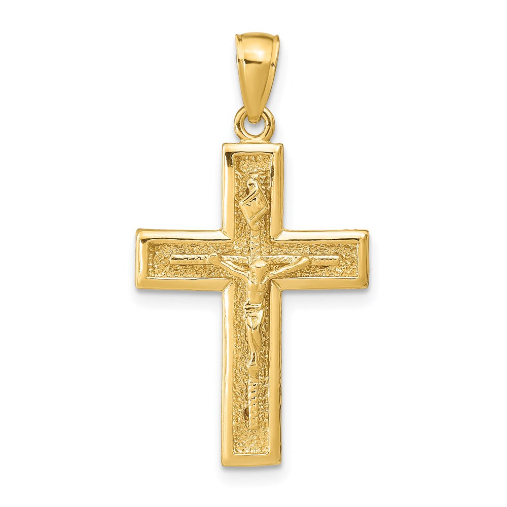 14k Polished Crucifix Pendant