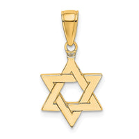 Load image into Gallery viewer, 14k Polished Star of David Pendant
