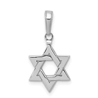 Load image into Gallery viewer, 14k White Gold Polished Star of David Pendant

