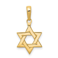 Load image into Gallery viewer, 14k Polished Star of David Pendant
