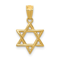 Load image into Gallery viewer, 14k Polished Star of David Pendant

