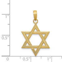 Load image into Gallery viewer, 14k Polished Star of David Pendant
